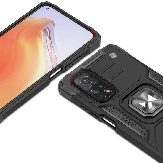 WOZINSKY Pancerne etui pokrowiec + magnetyczny uchwyt Mi Poco M4 Pro 5G /