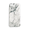 WOZINSKY Marble żelowe etui pokrowiec marmur Samsung Galaxy S22 Ultra biały