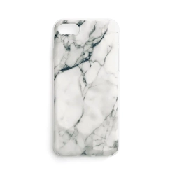 WOZINSKY Marble żelowe etui pokrowiec marmur Samsung Galaxy S22 Ultra biały