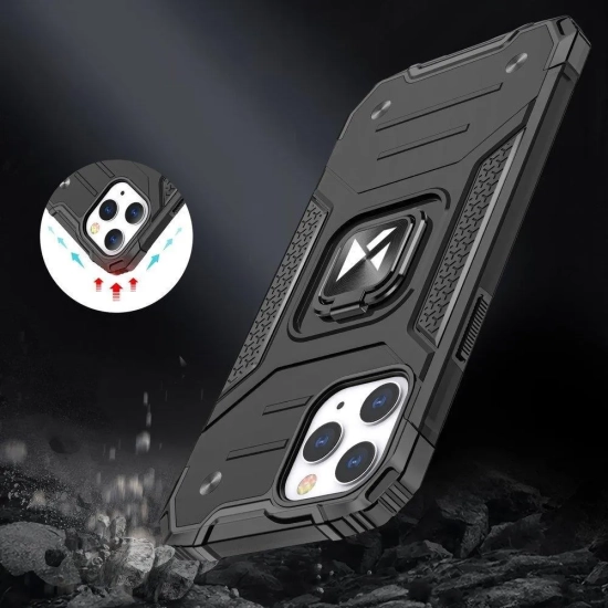 WOZINSKY Etui pancerny pokrowiec do iPhone 14 Pro uchwyt magnetyczny Ring