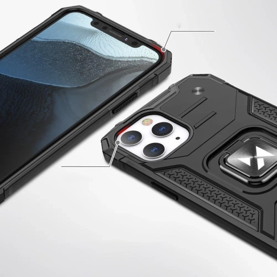 WOZINSKY Etui iPhone 14 Pro Max pancerny pokrowiec uchwyt magnetyczny ring