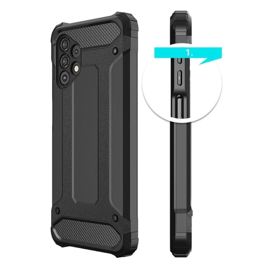 HURTEL Pancerne hybrydowe etui pokrowiec Samsung Galaxy A73 Hybrid Armor