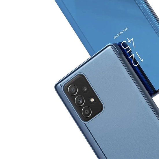HURTEL Futerał etui z klapką do Samsung Galaxy A73 Clear View Case - czarny