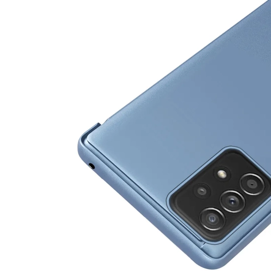 HURTEL Futerał etui z klapką do Samsung Galaxy A73 Clear View Case - czarny