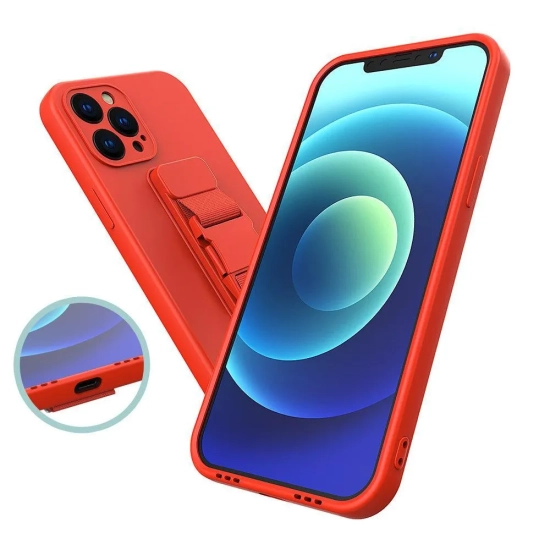 HURTEL Silikonowe etui ze smyczą paskiem do Xiaomi Poco M4 Pro 5G Rope