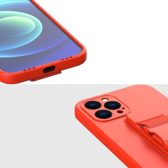 HURTEL Silikonowe etui ze smyczą paskiem do Xiaomi Poco M4 Pro 5G Rope
