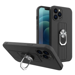HURTEL Silikonowe etui z uchwytem na palec i podstawką do Xiaomi Poco M4