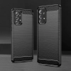 HURTEL Elastyczne etui pokrowiec na Samsung Galaxy A73 Carbon Case - czarny