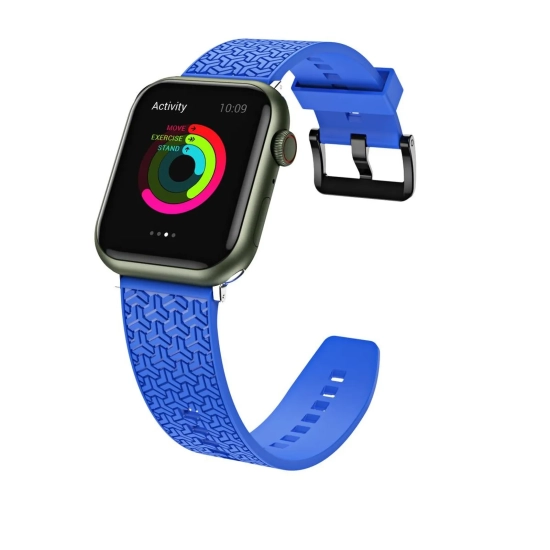HURTEL Pasek bransoleta do zegarka Apple Watch 42 / 44 / 45 mm - niebieski