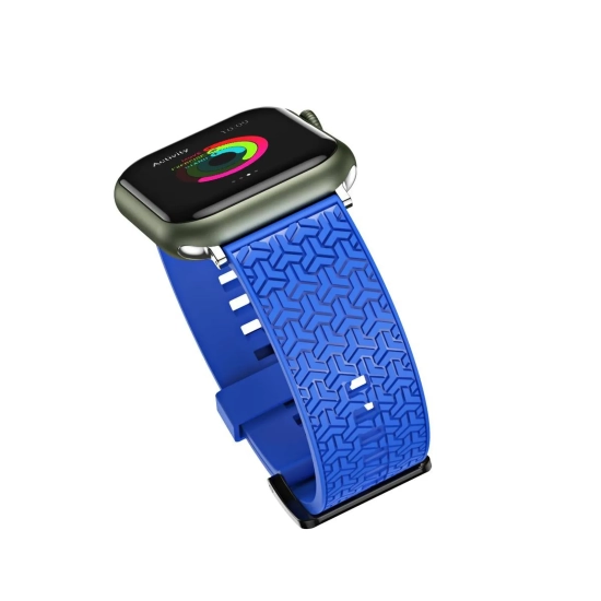 HURTEL Pasek bransoleta do zegarka Apple Watch 42 / 44 / 45 mm - niebieski