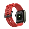 HURTEL Pasek bransoleta do zegarka Apple Watch 42 / 44 / 45 mm - czerwony