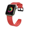 HURTEL Pasek bransoleta do zegarka Apple Watch 42 / 44 / 45 mm - czerwony