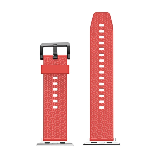 HURTEL Pasek bransoleta do zegarka Apple Watch 42 / 44 / 45 mm - czerwony