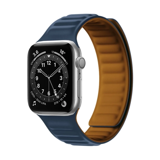 HURTEL Pasek magnetyczny opaska bransoleta do Apple Watch 41 mm - niebieski