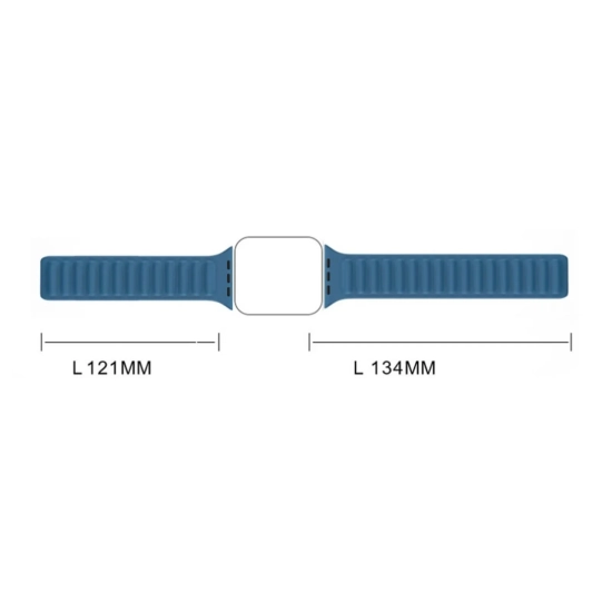 HURTEL Pasek magnetyczny opaska bransoleta do Apple Watch 41 mm - niebieski