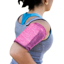 HURTEL Opaska na ramię do biegania ćwiczeń fitness armband XL różowa