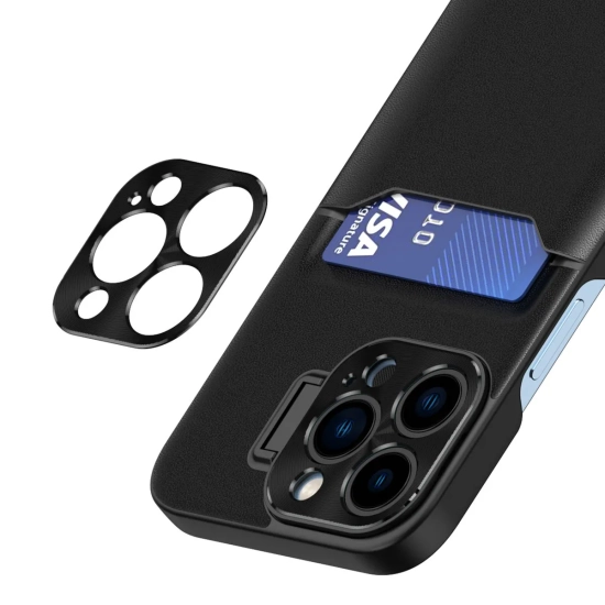 HURTEL Etui pokrowiec portfel na kartę z podstawką na Samsung Galaxy S23