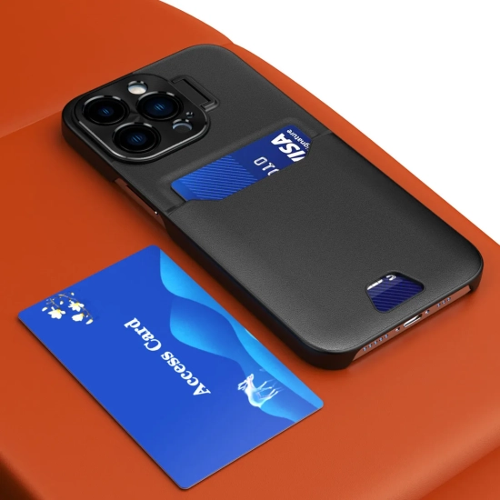 HURTEL Etui pokrowiec portfel na kartę z podstawką na Samsung Galaxy S23