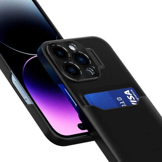 HURTEL Etui pokrowiec portfel na kartę z podstawką na Samsung Galaxy S23