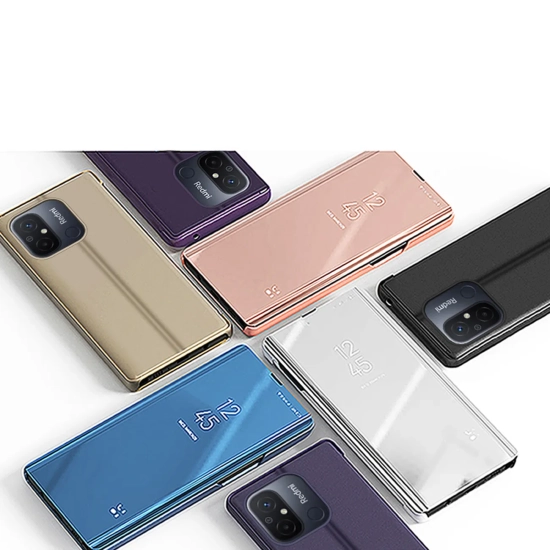 HURTEL Błyszczące etui z klapką do Xiaomi Redmi 11A / Poco C55 / Redmi 12C
