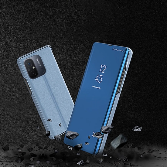 HURTEL Błyszczące etui z klapką do Xiaomi Redmi 11A / Poco C55 / Redmi 12C