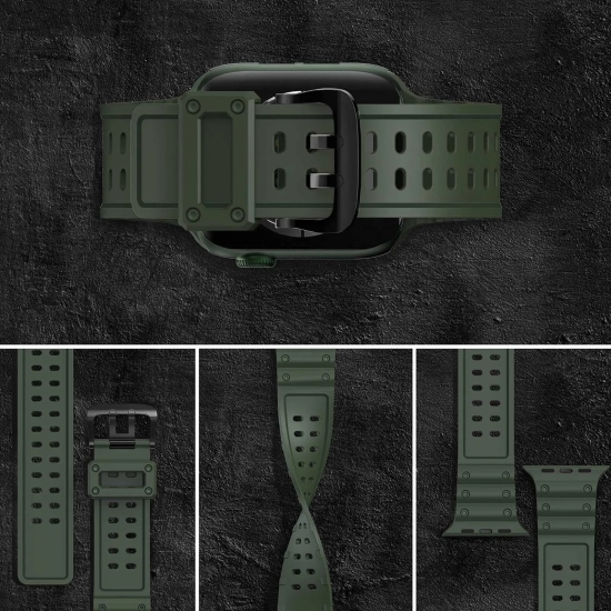 HURTEL Pasek elastyczny do Apple Watch 38 / 40 / 41 mm - zielony