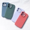 HURTEL Silikonowe etui z MagSafe do iPhone 15 Plus Silicone Case granatowe