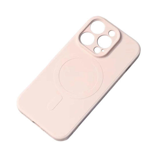 HURTEL Silikonowe etui z MagSafe do iPhone 15 Plus Silicone Case różowe