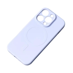 HURTEL Silikonowe etui z MagSafe do iPhone 15 Plus Silicone Case niebieskie