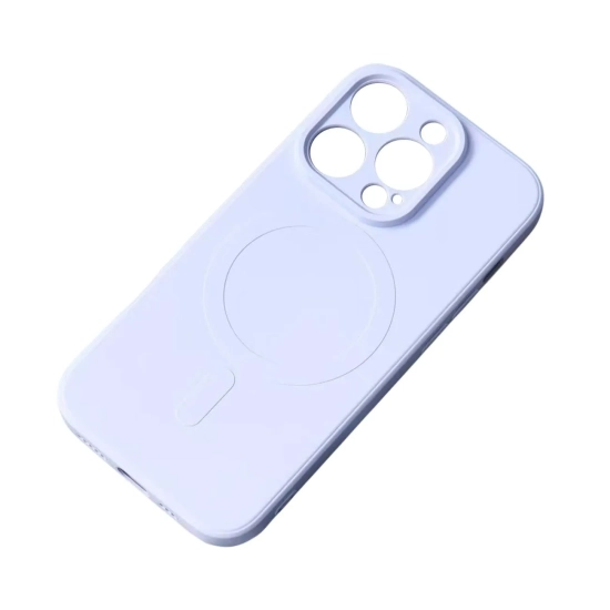 HURTEL Silikonowe etui z MagSafe do iPhone 15 Plus Silicone Case niebieskie
