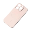 HURTEL Silikonowe etui z MagSafe do iPhone 15 Pro Silicone Case kremowe