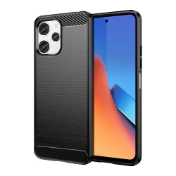 HURTEL Elastyczne etui pokrowiec wzór karbon do Xiaomi Redmi 12 Carbon
