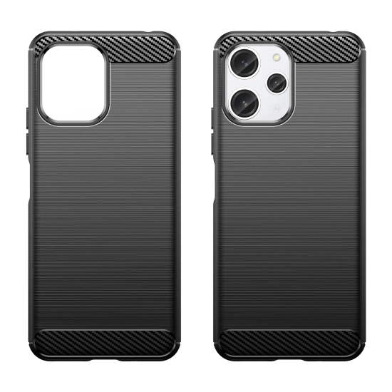HURTEL Elastyczne etui pokrowiec wzór karbon do Xiaomi Redmi 12 Carbon