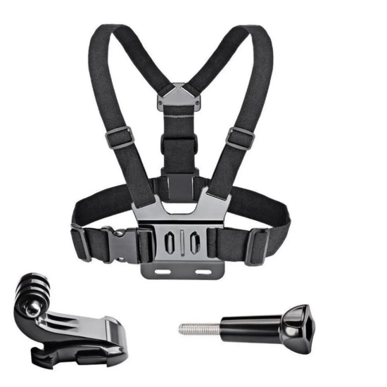 HURTEL Szelki na kamerę sportową GoPro do zamocowania na klatkę piersiową