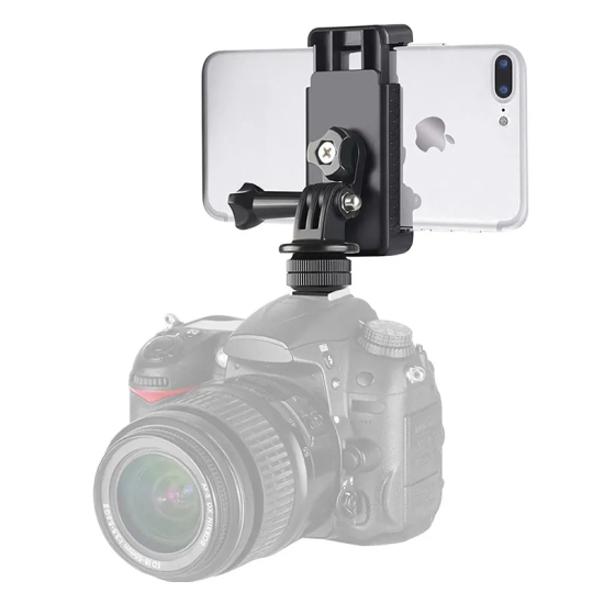 HURTEL Uchwyt na telefon kamerę sportową GoPro z obrotową głowicą