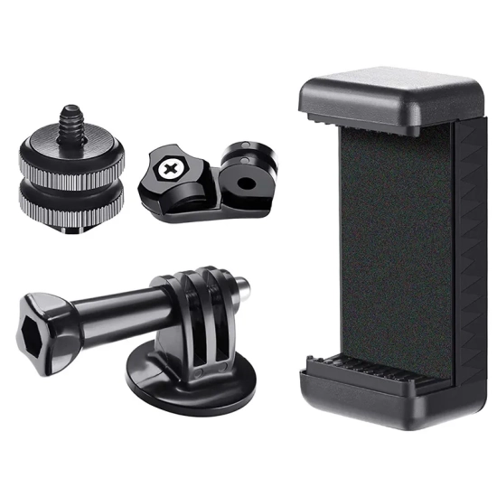 HURTEL Uchwyt na telefon kamerę sportową GoPro z obrotową głowicą
