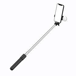 HURTEL Selfie stick teleskopowy z pilotem + lampka LED stojak tripod na
