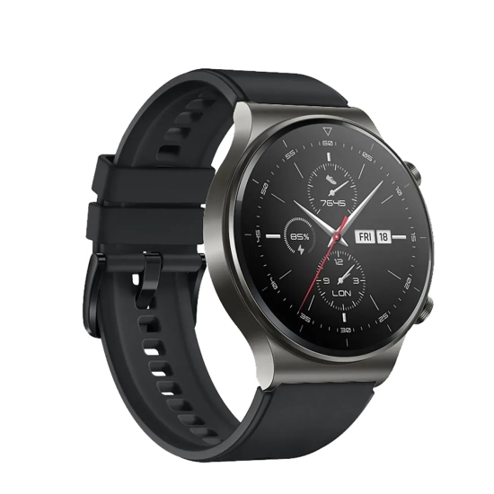 Pasek silikonowy Hurtel Huawei Watch GT 46 mm czarny