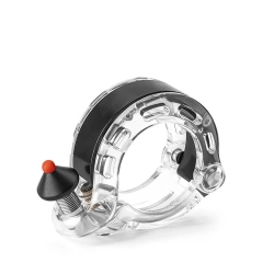 ROCKBROS Dzwonek rowerowy w kształcie litery Q 100db - przezroczysty