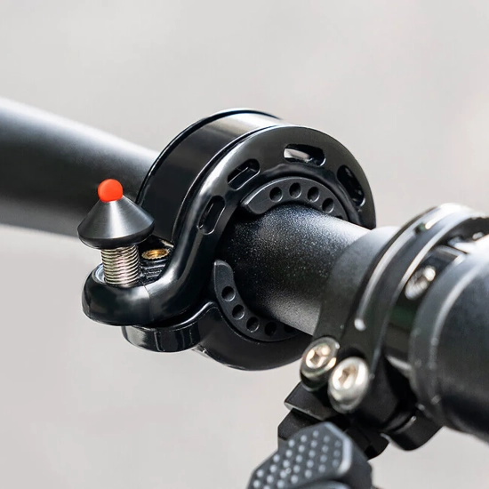 ROCKBROS Dzwonek rowerowy w kształcie litery Q 100db - czarny