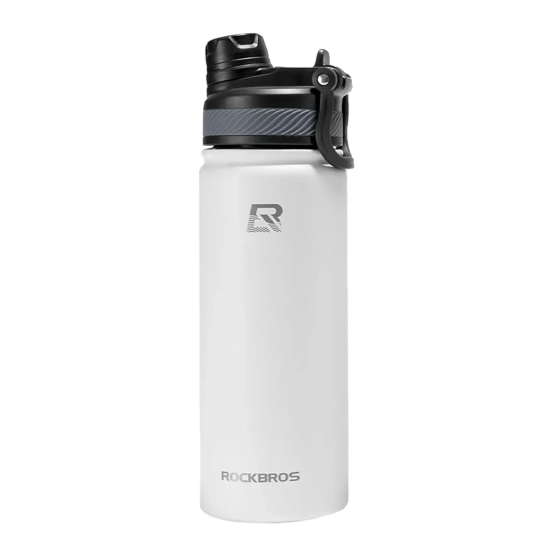 ROCKBROS Butelka bidon termiczny rowerowy na napoje 530 ml - biały