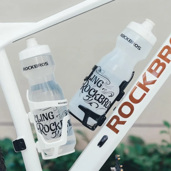 ROCKBROS Uchwyt rowerowy z poliwęglanu na butelkę bidon śr. 51-73 mm