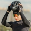 ROCKBROS Czapka rowerowa kolarska z wycięciami na okulary - czarna