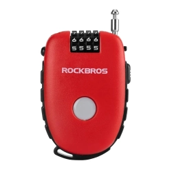 ROCKBROS Zapięcie blokada rowerowe z linką zwijaną i zamkiem szyfrowym