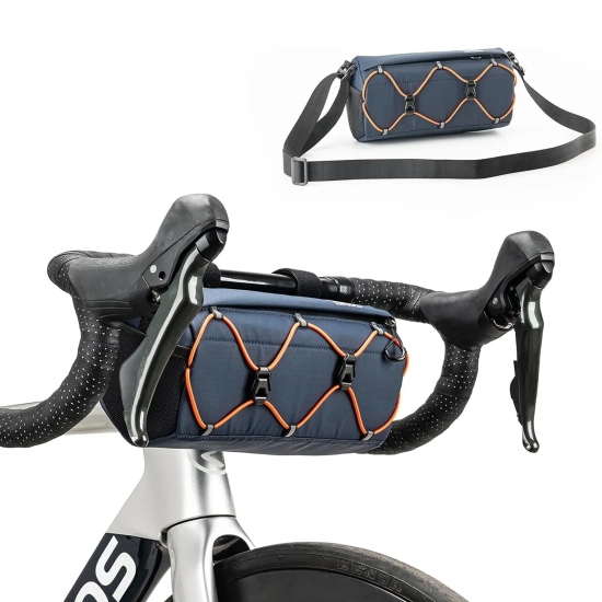 ROCKBROS Torba rowerowa mocowana na kierownicę 2.2 l - niebieska