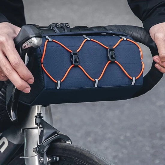 ROCKBROS Torba rowerowa mocowana na kierownicę 2.2 l - niebieska