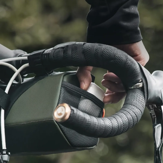 ROCKBROS Torba rowerowa mocowana na kierownicę 2.2l - zielona