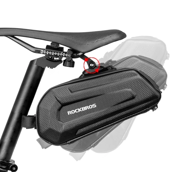 ROCKBROS Torba rowerowa mocowana pod siodełko na zaczep szybkozłączke 1.8l