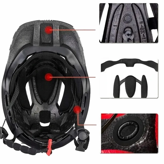 ROCKBROS Kask rowerowy dziecięcy z odpinaną szczęką rozmiar M