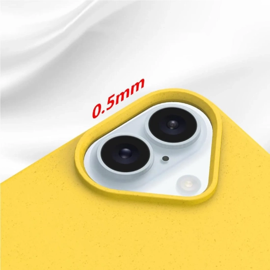 HURTEL Etui pokrowiec case na iPhone 16 Pro - żółty